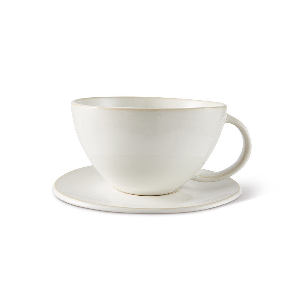 Salt & Pepper Riley Teacups & Saucers 320mL - Set of 4