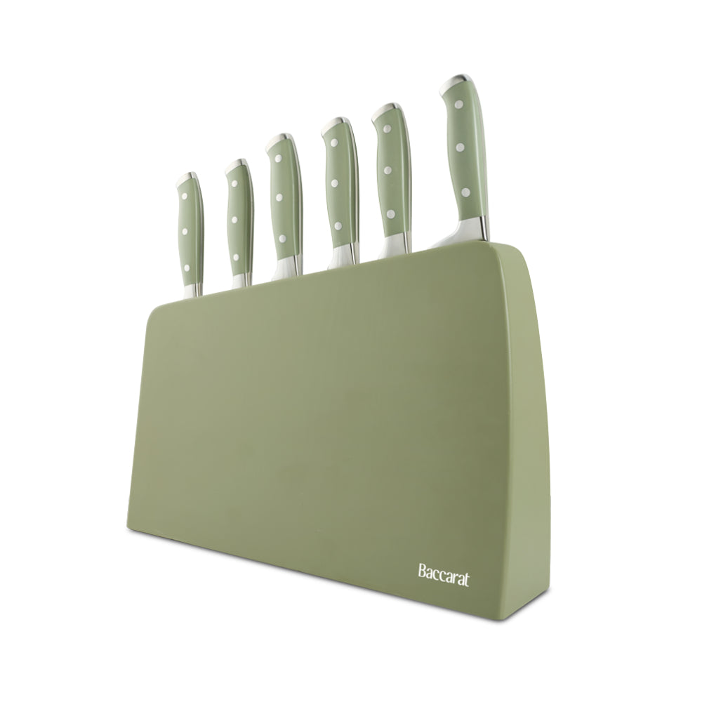 Baccarat Keiko Miro 7 Piece Knife Block