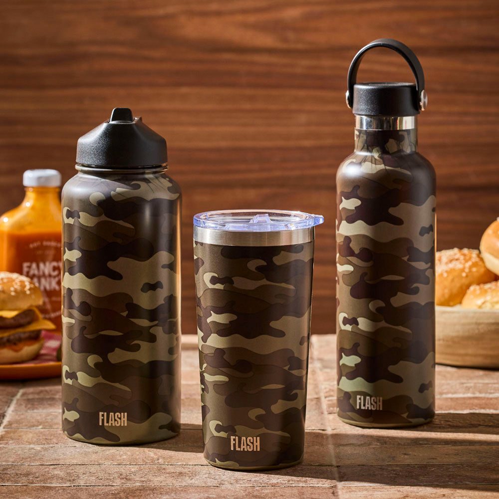 h2 hydro2 FLASH Classic Bottle 750ml Camo