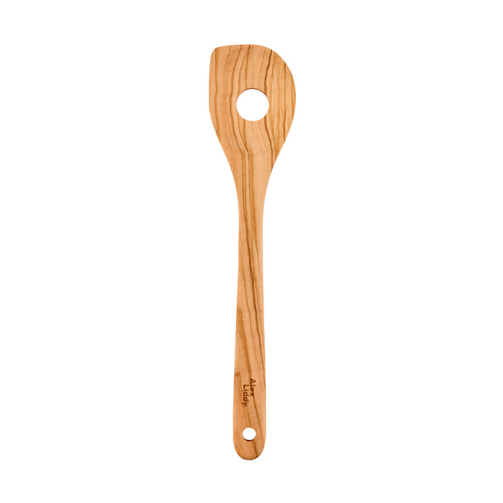 Alex Liddy Olive Wood Slotted Spoon