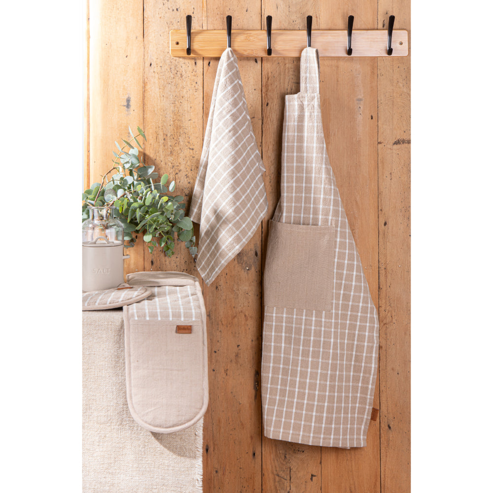 Ladelle Hemingway Taupe Set Of 2 Kitchen Towels