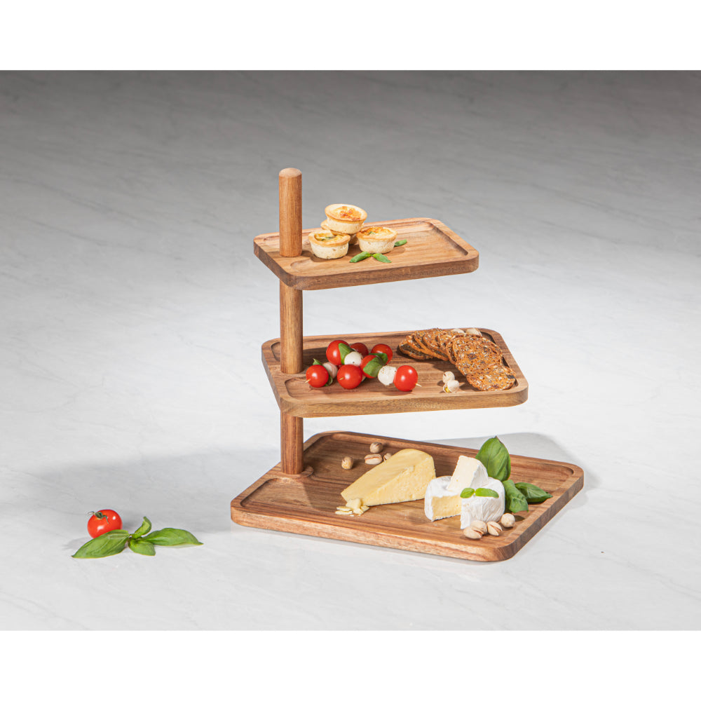 Ladelle Gather Rectangle 3 Tier Serving Tower