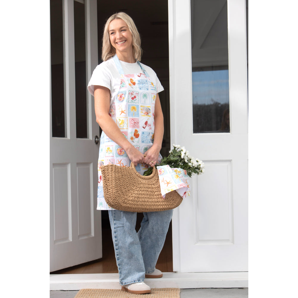 Ladelle Capri Check Market Basket