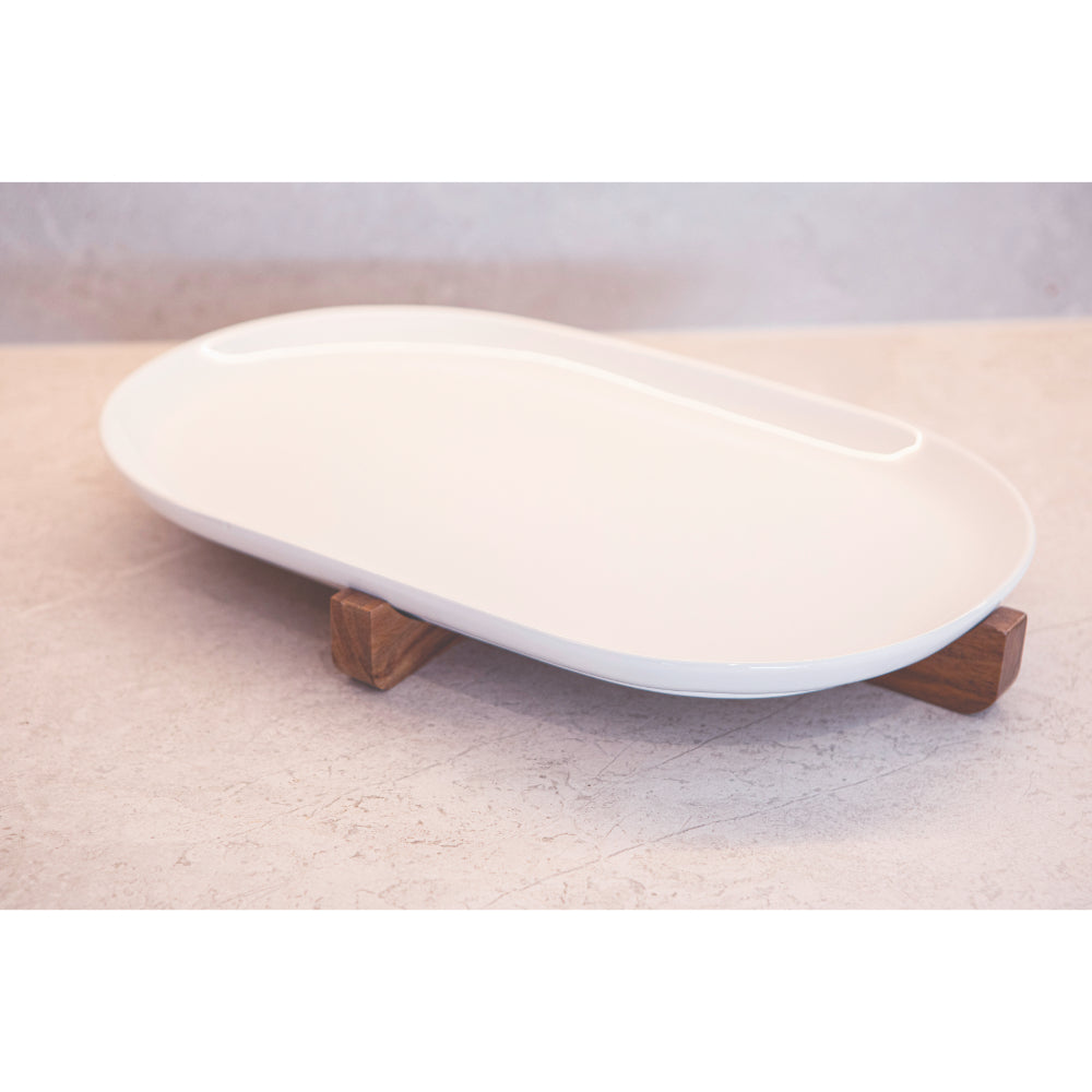 Ladelle Alto Oven To Table Oval Dish With Trivet