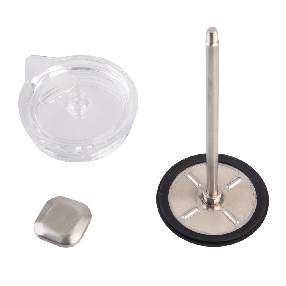 Oasis Stainless Steel Double Wall Insulated Coffee Press 4 Cup Alabaster