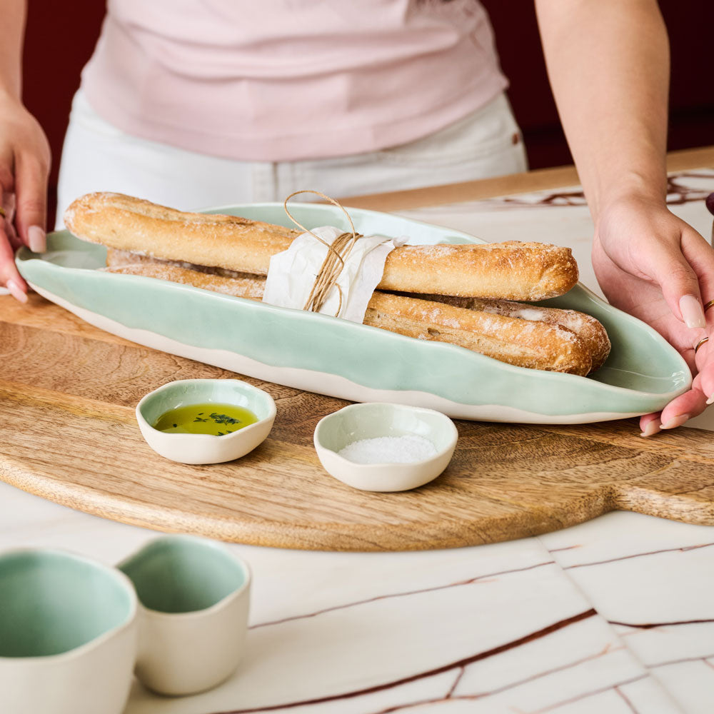 Ecology Selvedge Set of 2 Condiment Bowls 7x2cm