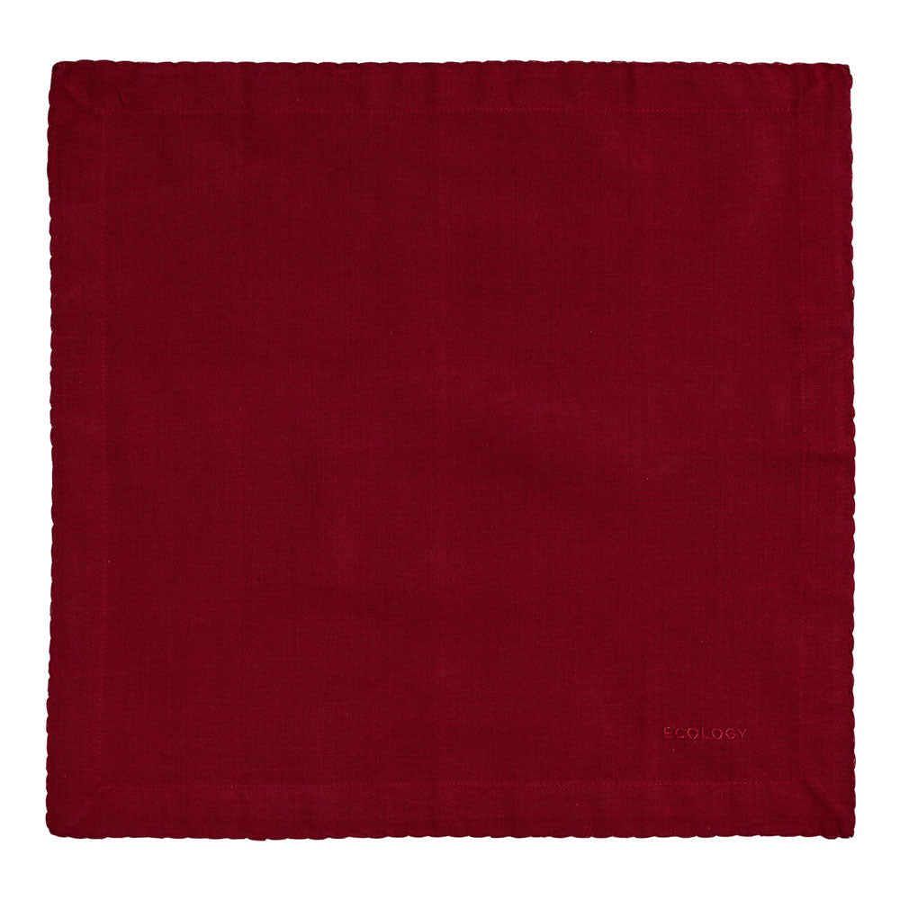 Ecology Weft Set of 4 Napkins 45x45cm Elderberry