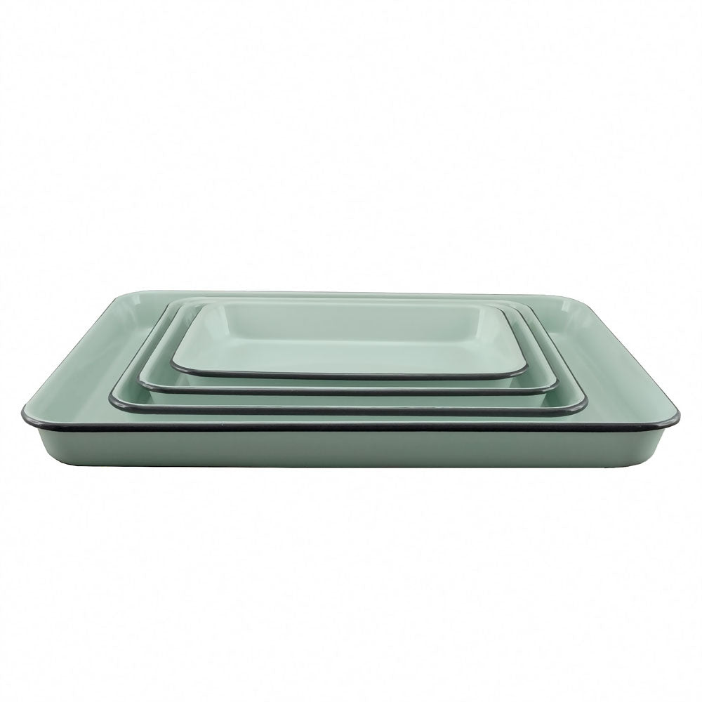Falcon 4 Piece Baking Tray Set Duck Egg Blue & Grey