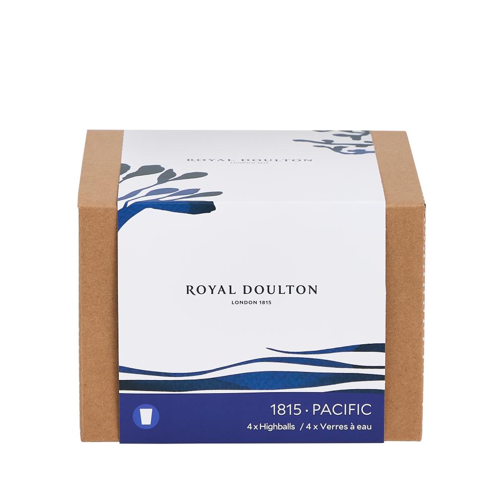 Royal Doulton Pacific Set of 4 Highball Tumblers