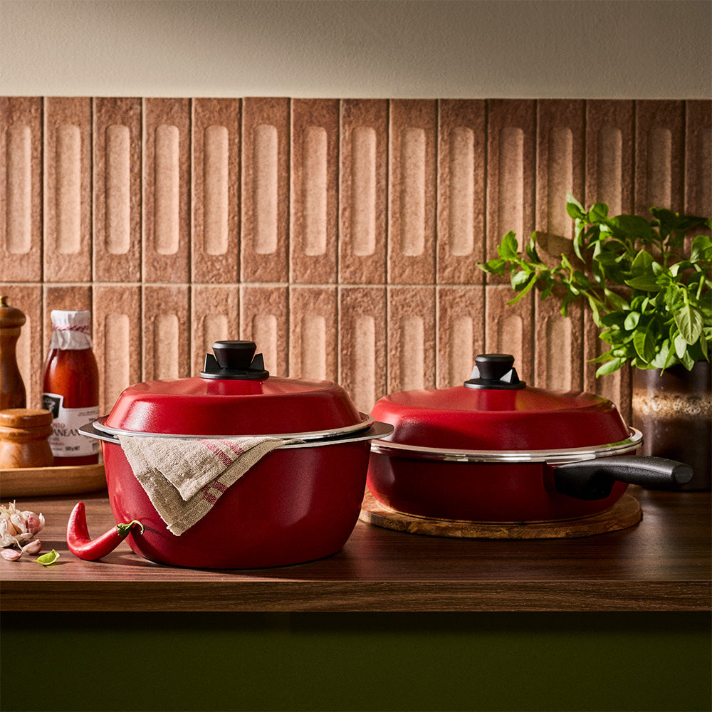 Bessemer Red 4 Piece Cookware Set