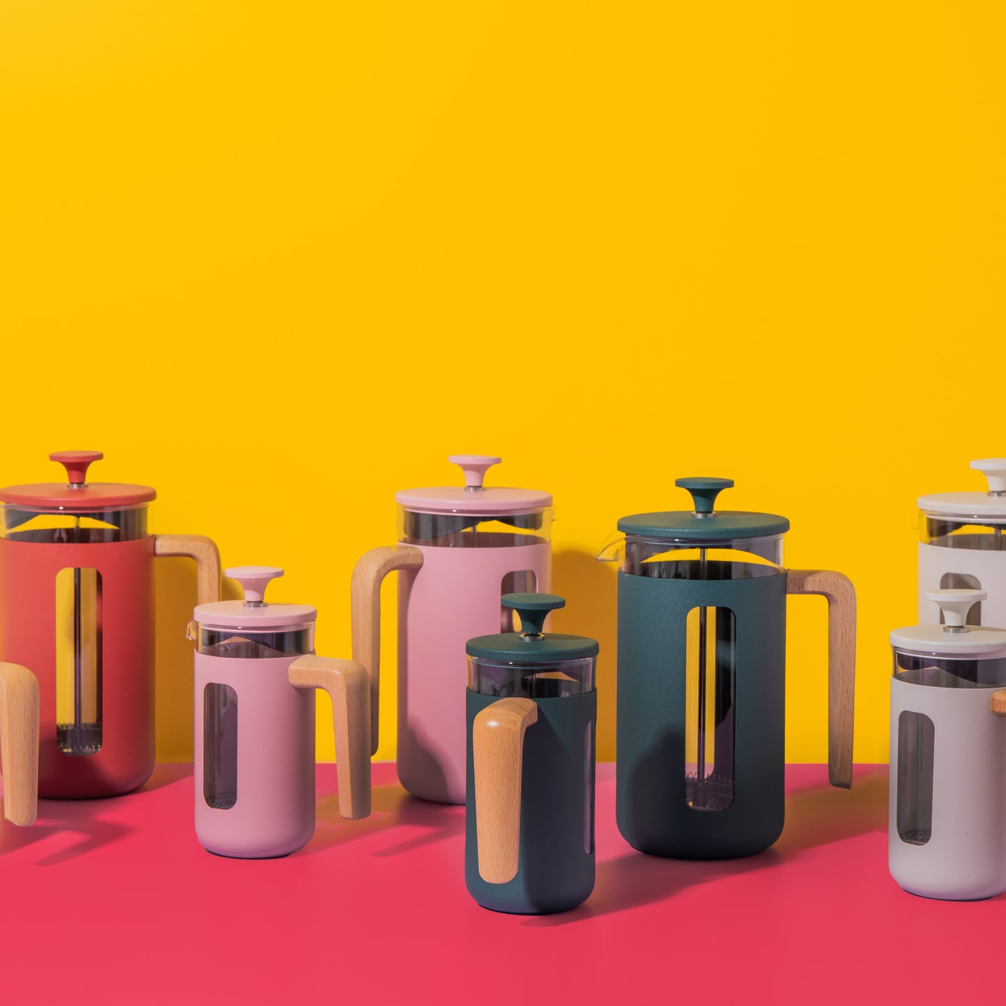 La cafetiere Pisa Eight Cup Stainless Steel cafetiere