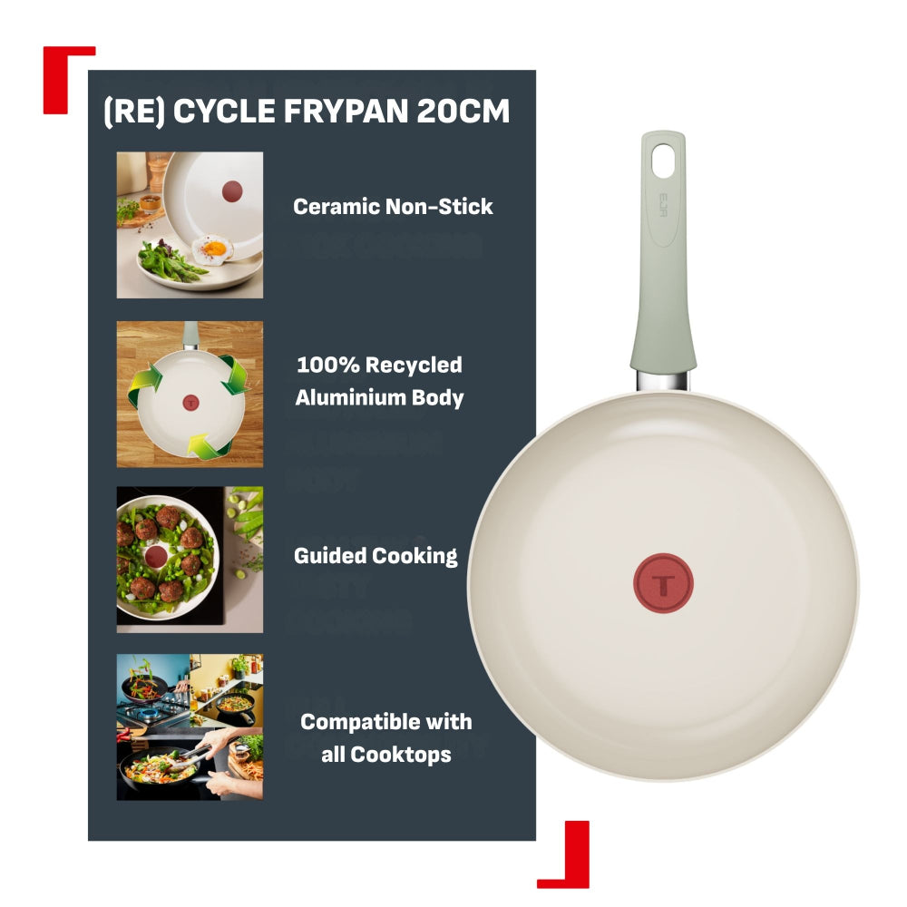 Tefal Recycle Induction Ceramic Non Stick Frypan 20cm