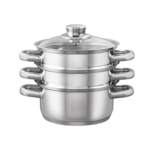Baccarat Gourmet 3 Tier Stainless Steel Steamer Set 18cm