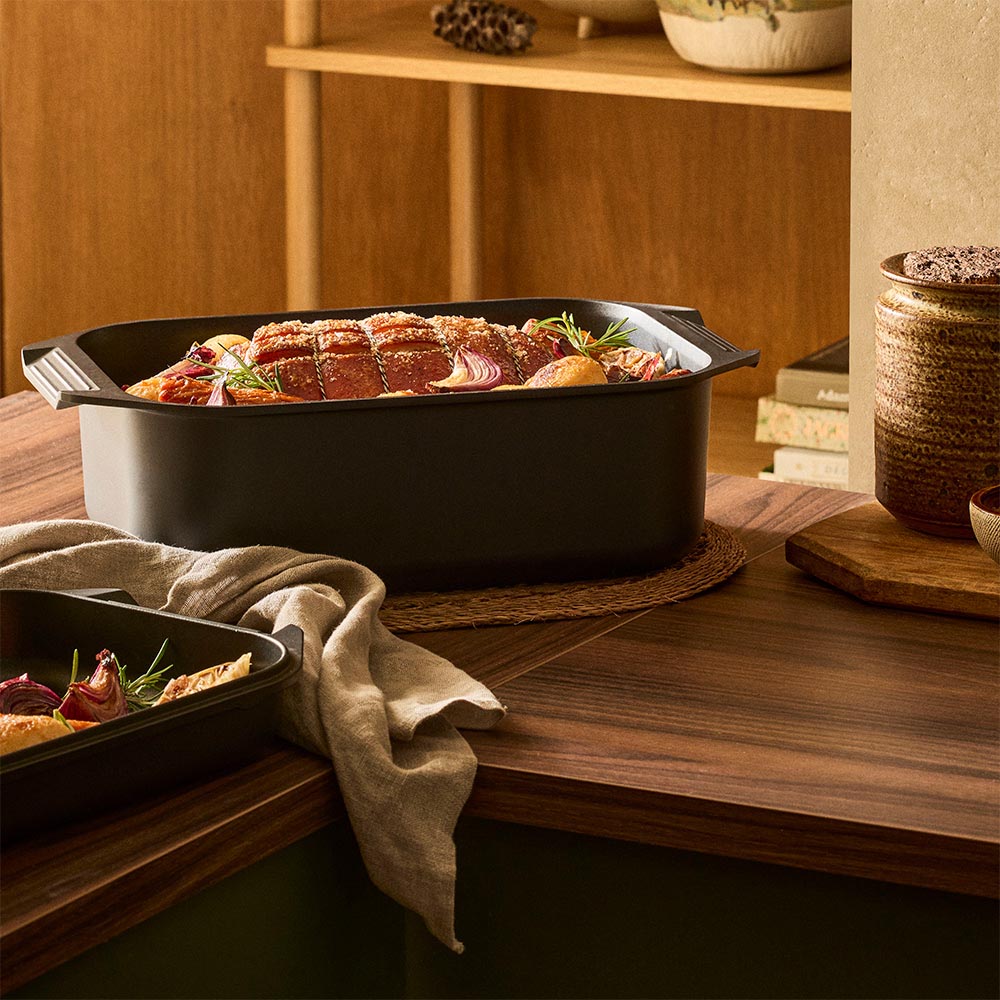 Bessemer Non Stick Roaster & Grill 34cm Black