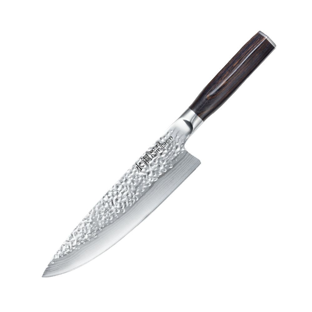 Baccarat Damashiro EMPEROR Chef Knife and Sharpener Set 20cm