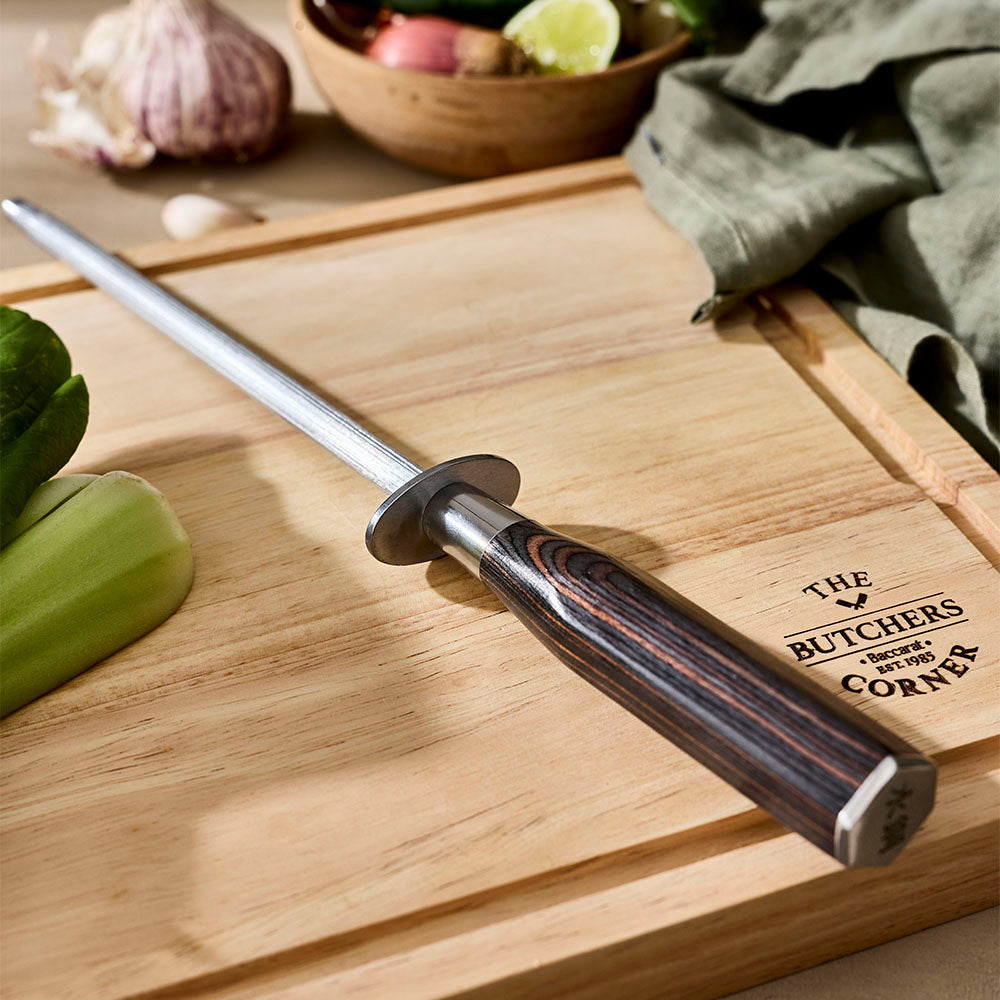 Baccarat Damashiro EMPEROR Chef Knife and Sharpener Set 20cm
