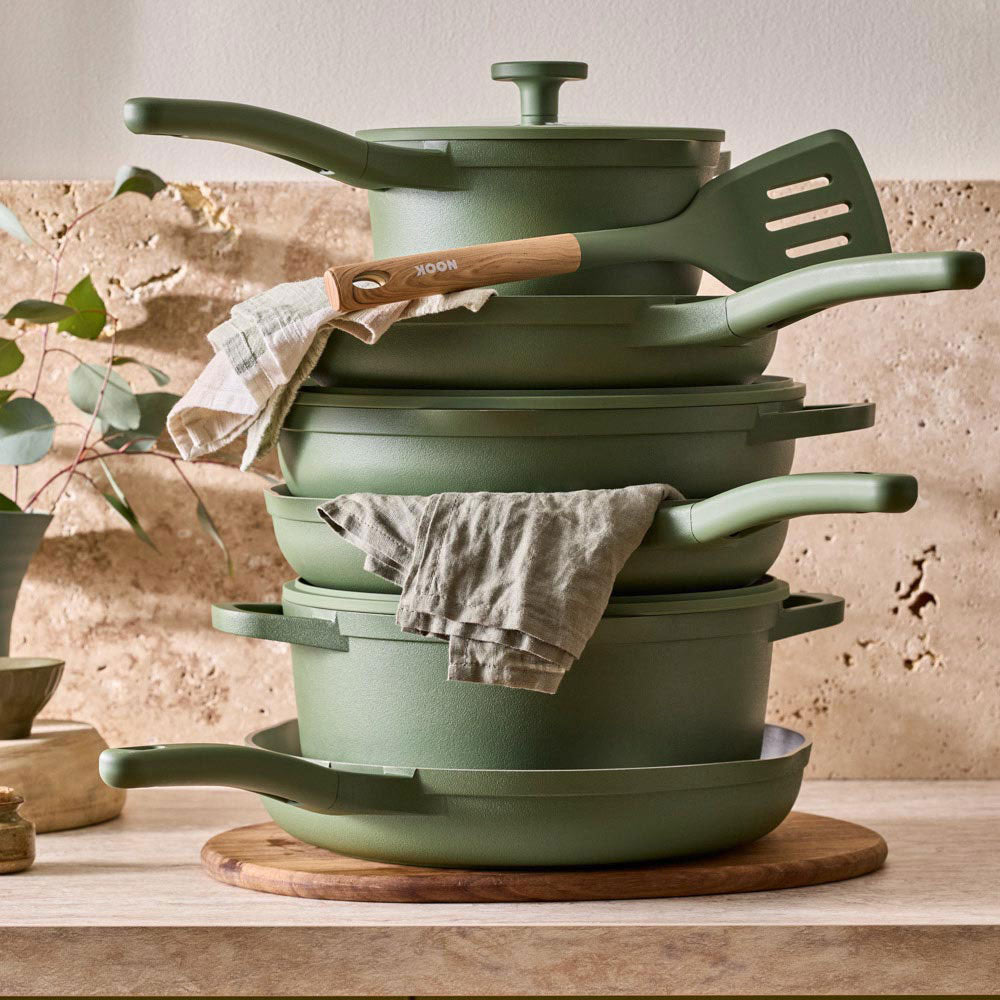 NOOK by Baccarat 4 Piece Cookware Set Sage