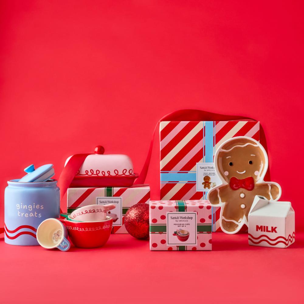 Ambrosia Santas Workshop Cookie Jar