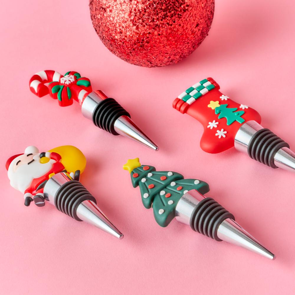 Ambrosia Santas Workshop Wine Stopper - Surprise Style Selection