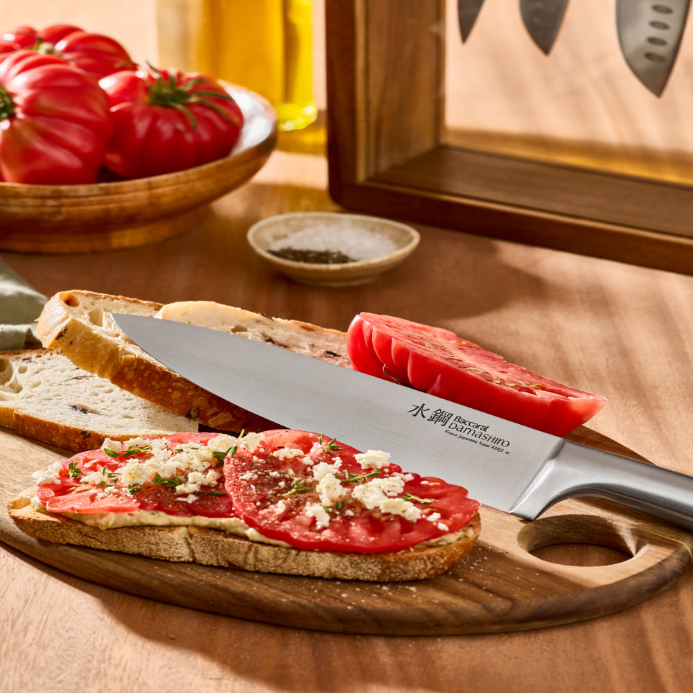 Baccarat Damashiro Katana 9 Piece Knife Block
