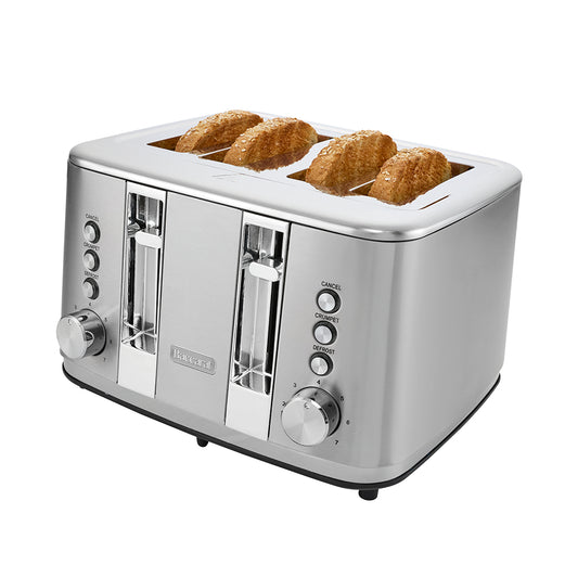 Baccarat The Brekkie Slice 4 Slice Toaster Stainless Steel