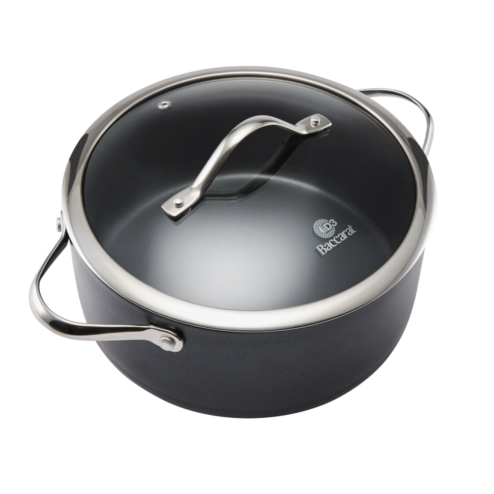 Baccarat iD3 Hard Anodised Casserole With Lid 24cm