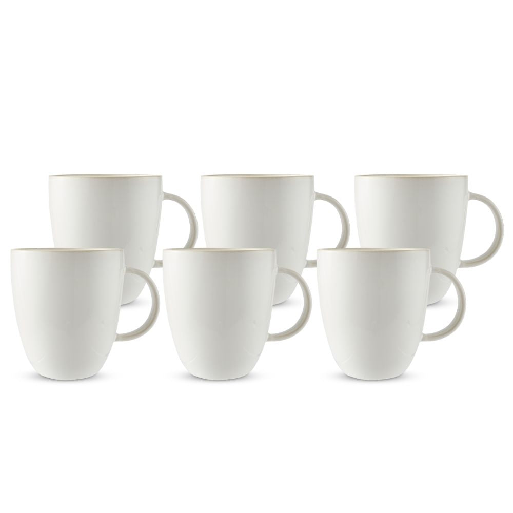 Salt & Pepper Riley Mug 400mL - Set of 6