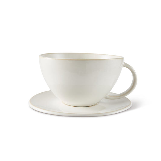 Salt & Pepper Riley Teacup & Saucer 320mL