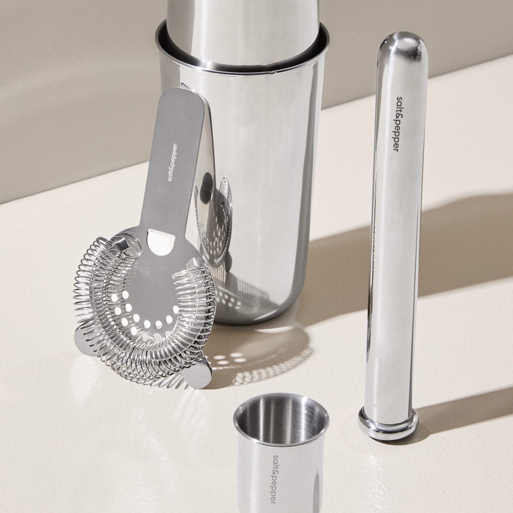 Salt & Pepper Lume Boston Cocktail Shaker 4 Piece Set