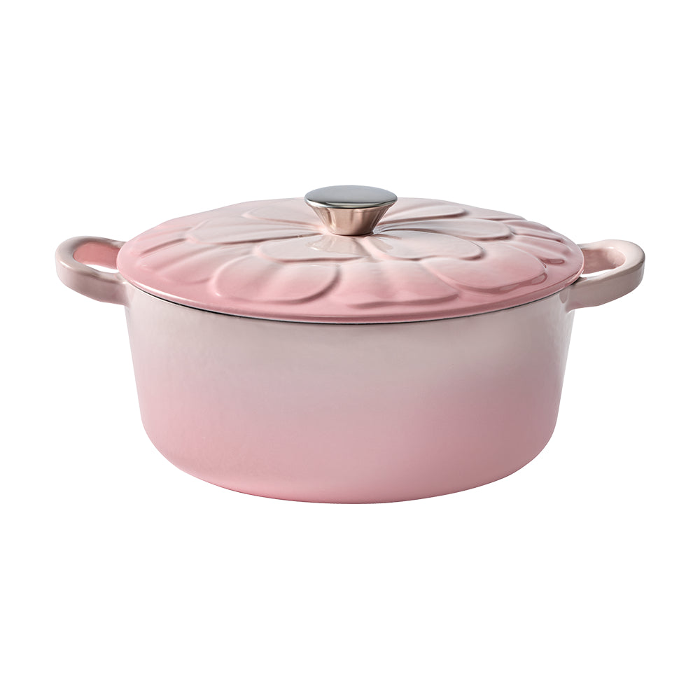 Baccarat Le Connoisseur 25cm 3.9L Round French Oven with Lid Flower