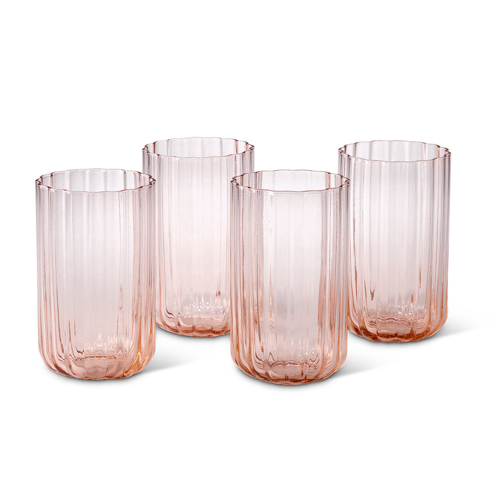 Salt & Pepper Leif Highball Glasses 450ml Set of 4