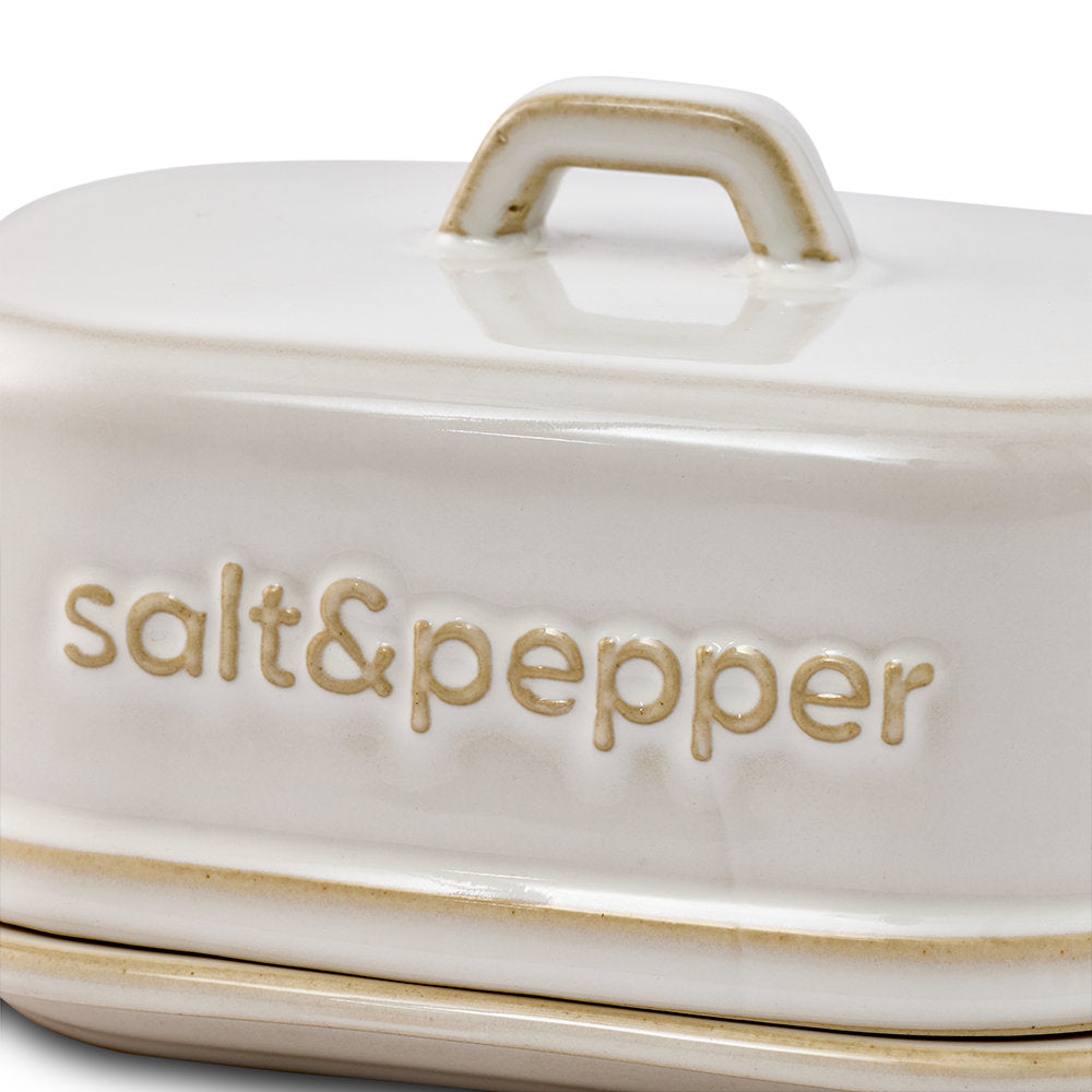 Salt & Pepper Noa Butter Dish