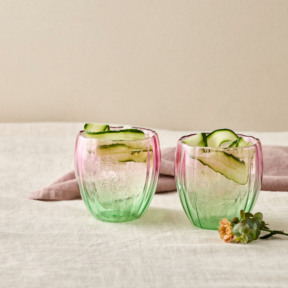 Alex Liddy Maisie Set of 2 Petal Double Wall Tumblers