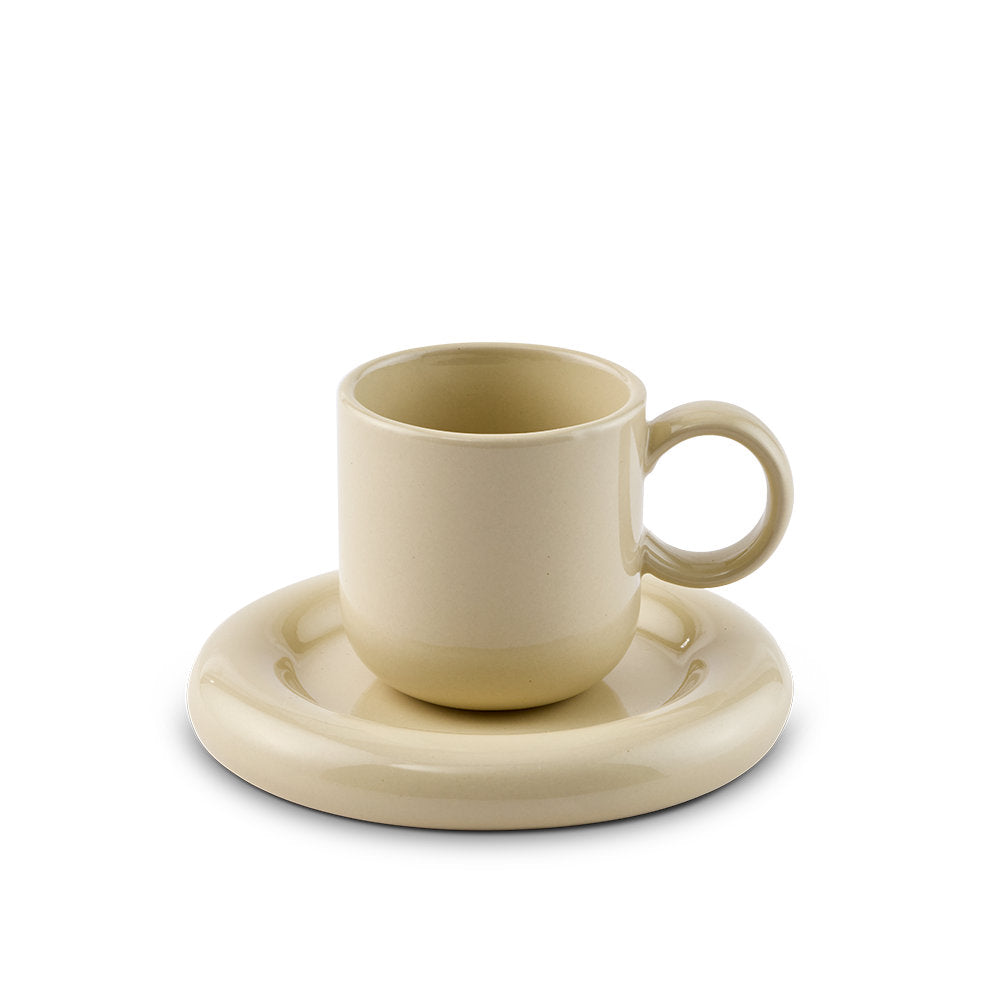 Salt & Pepper Finn Espresso Cup & Saucer 100ml Set of 2