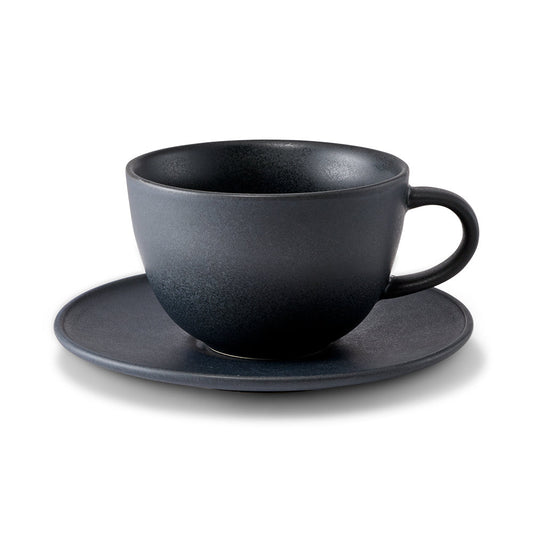 Salt & Pepper Milan Teacup & Saucer 280ml