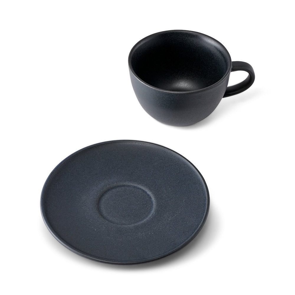 Salt & Pepper Milan Teacup & Saucer 280ml