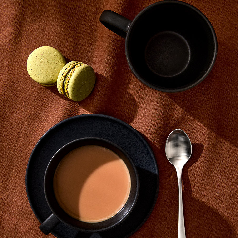 Salt & Pepper Milan Teacup & Saucer 280ml Set of 6