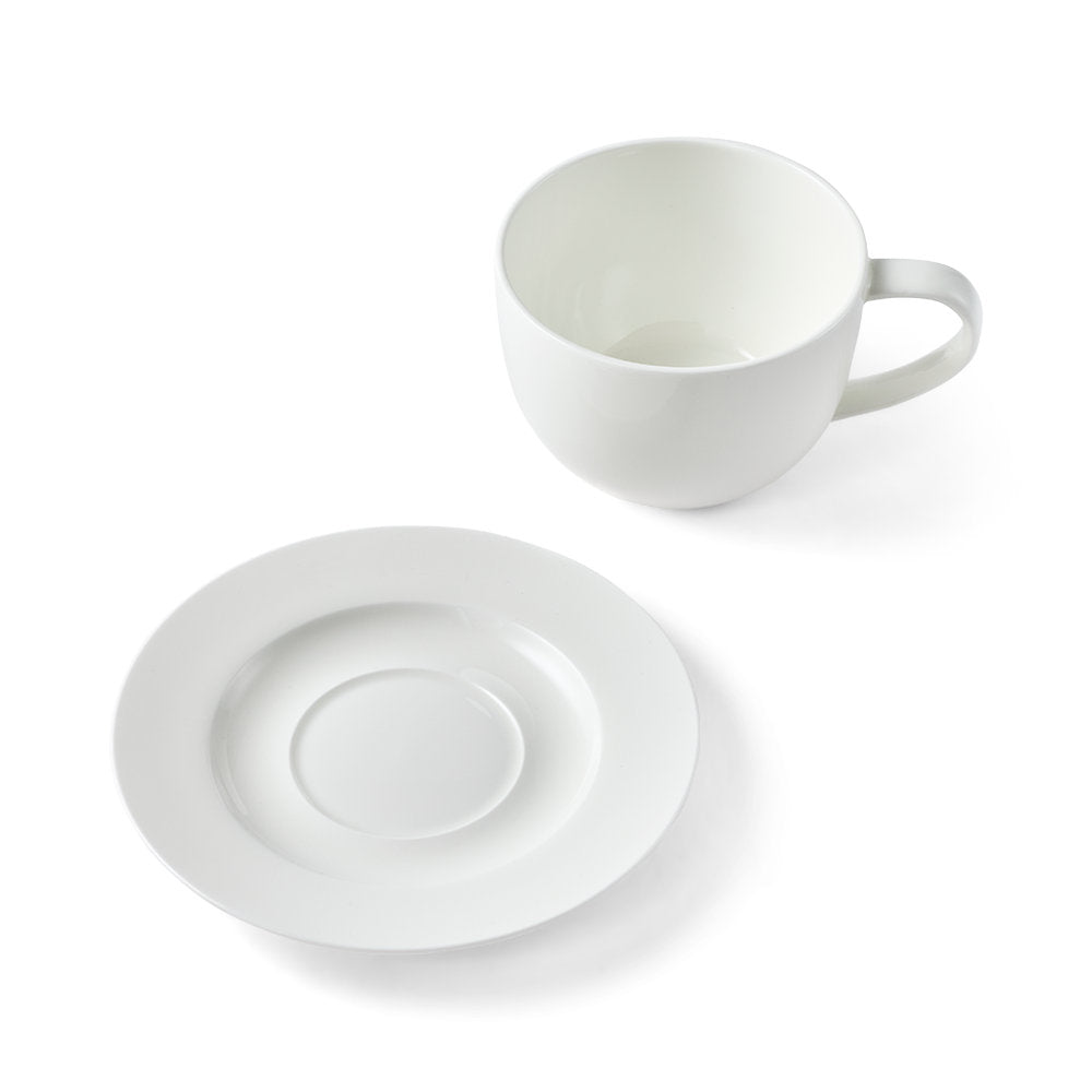 Salt & Pepper Remy Teacup & Saucer 320ml Set of 4