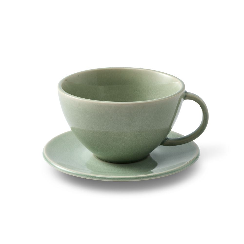 Salt & Pepper Riley Teacup & Saucer 320mL