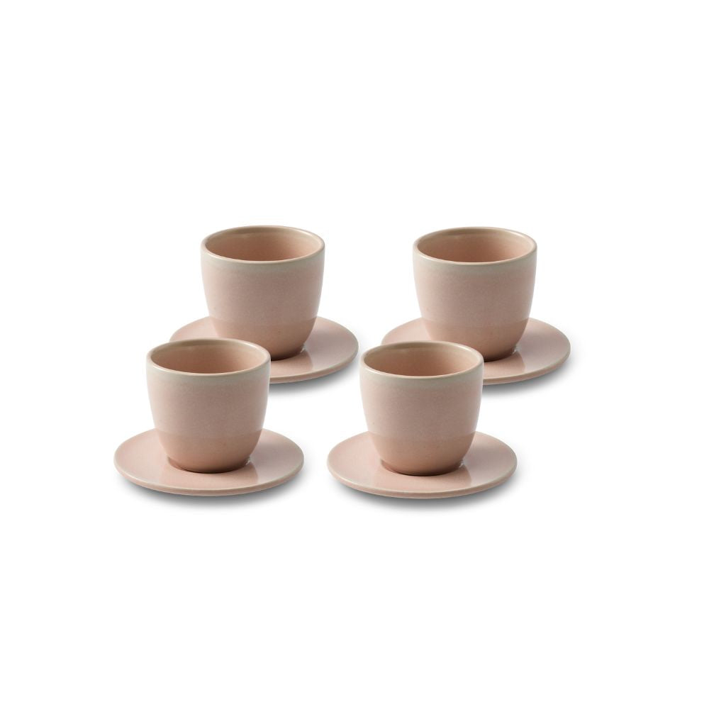 Salt & Pepper Riley Espresso Cups & Saucers 150mL - Set of 4