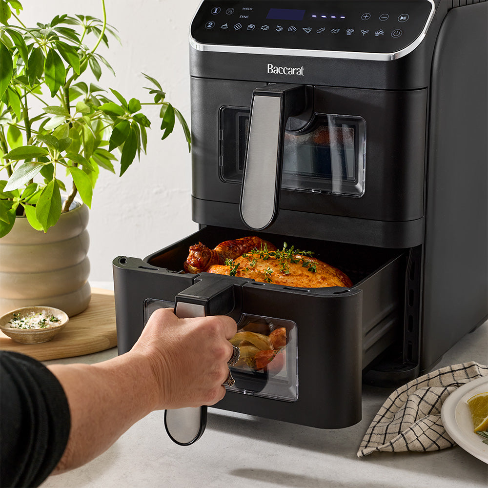 Baccarat 2 Stack Air fryer 11L Black