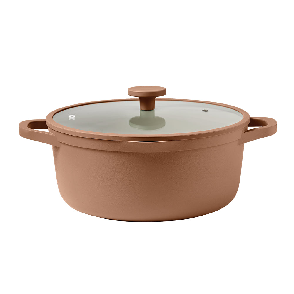 NOOK by Baccarat 9 Piece Cookware Set Terracotta
