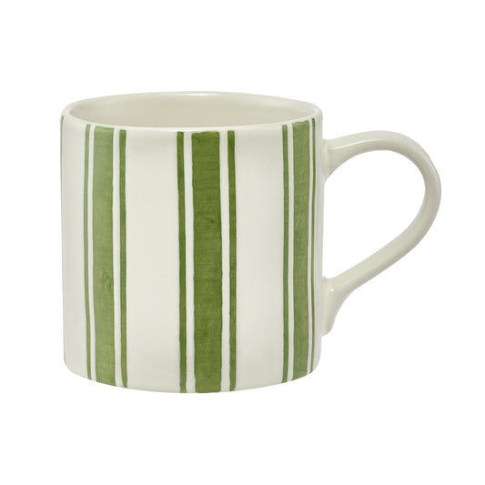 Alex Liddy Country Bloom Mug 350ml Green Stripe