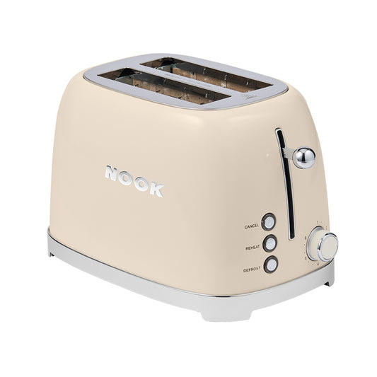 NOOK by Baccarat 2 Slice Toaster Cream