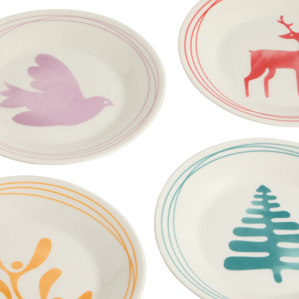 Royal Doulton 1815 Set Of 4 Christmas Platters