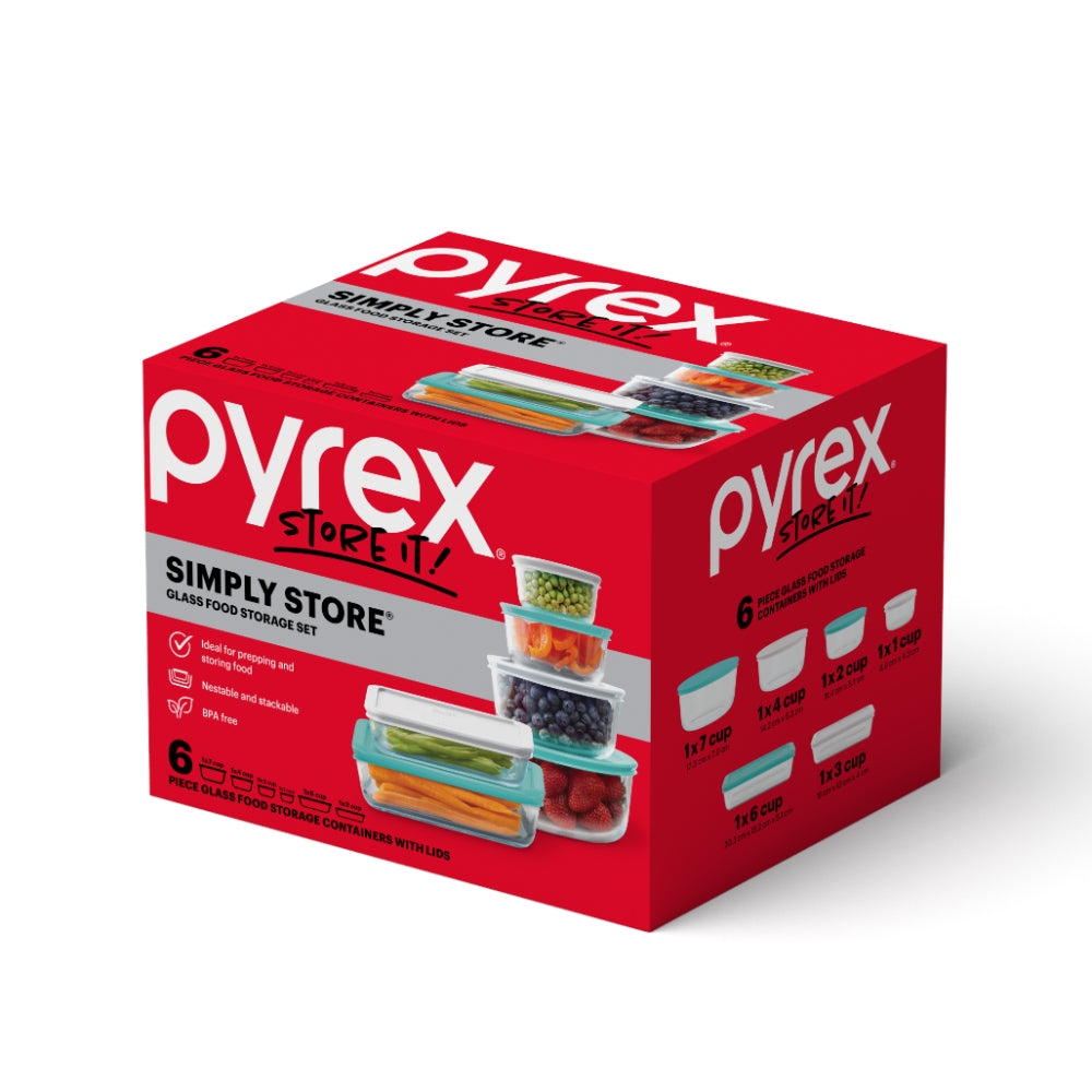 Pyrex Simply Store 6 Piece Assorted Set