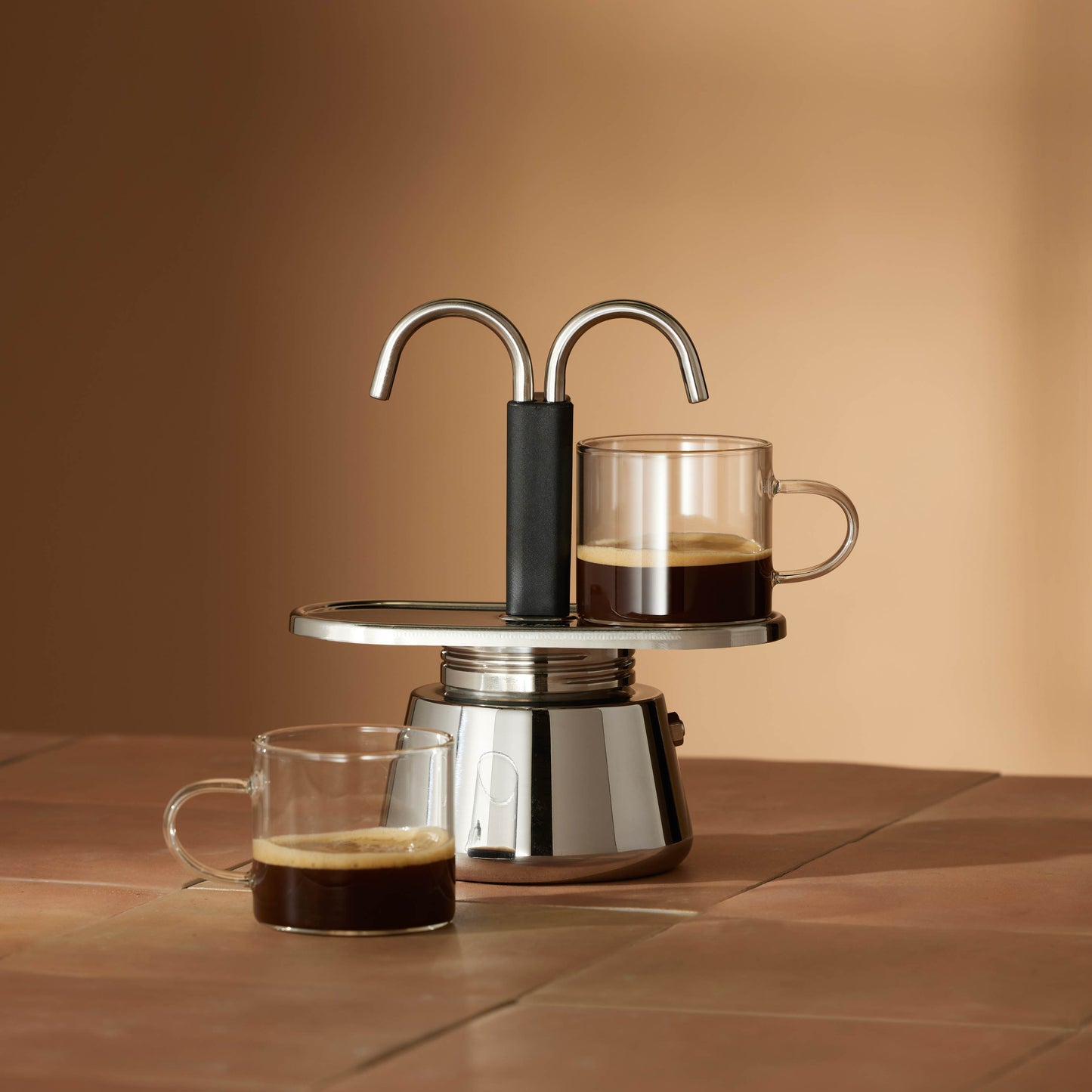 Leaf & Bean Mini Stovetop Espresso Maker 2 Cups