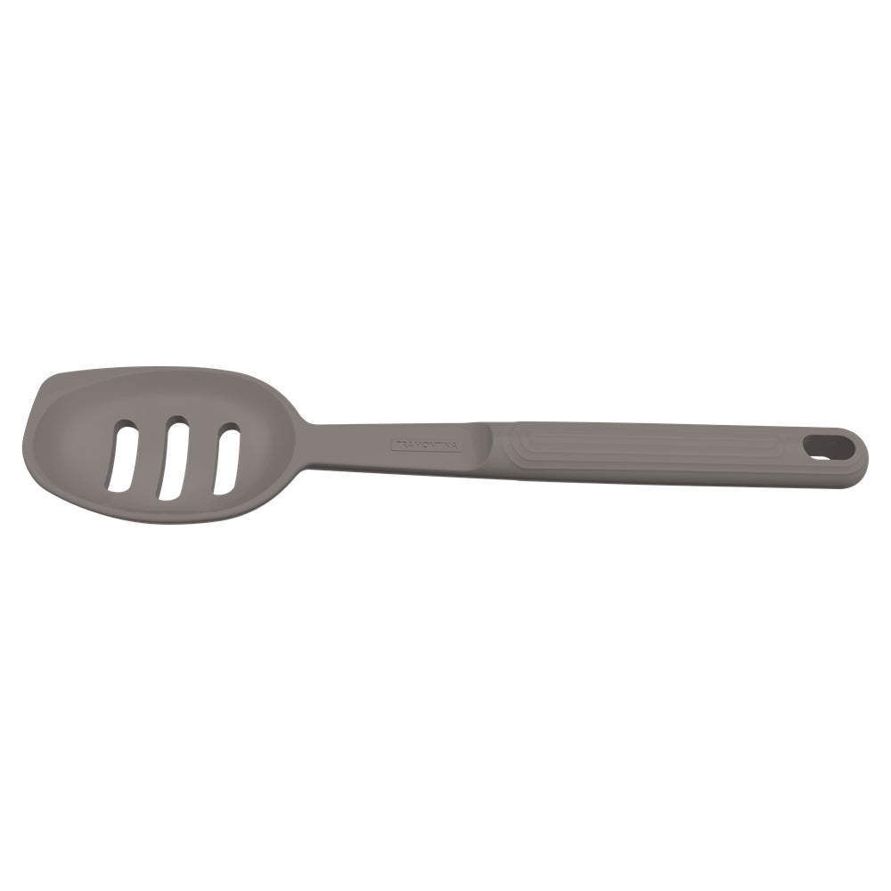 Tramontina Soffta Edge Scrape Slotted Spoon Grey