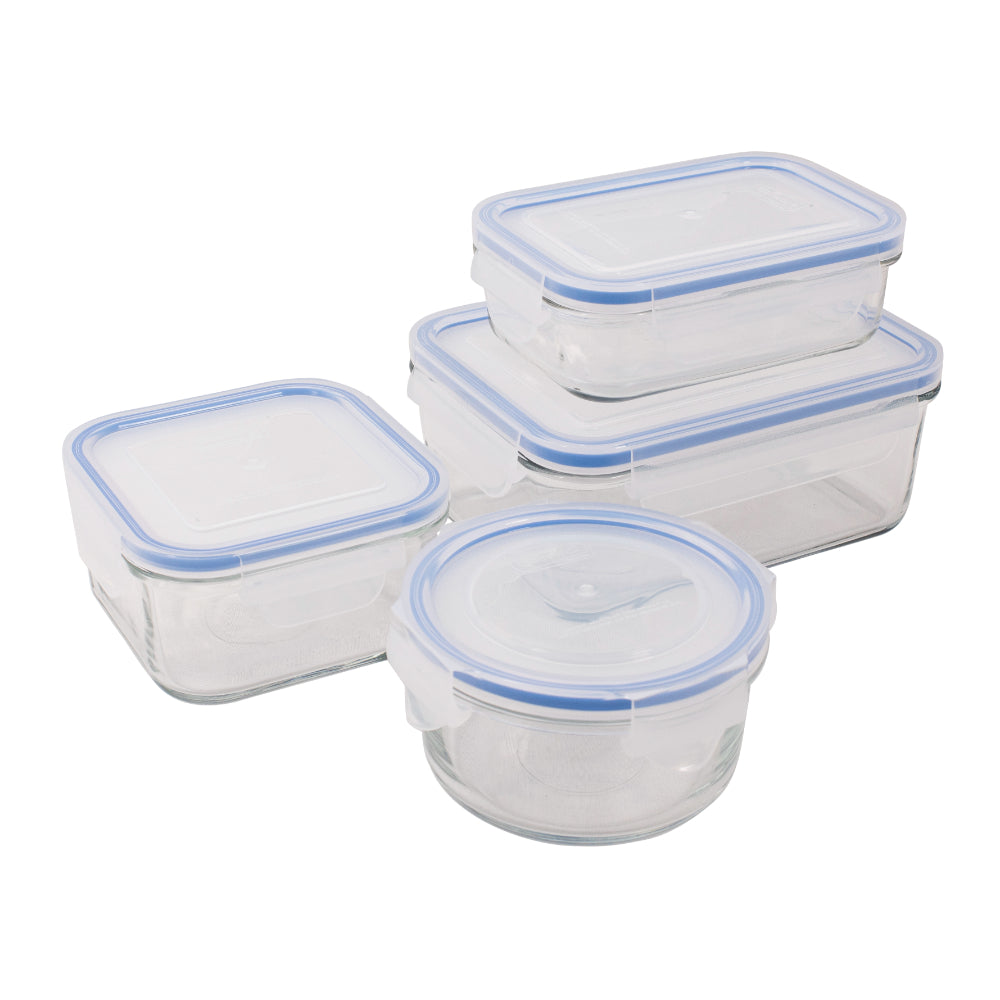 Glasslock 4 Piece Tempered Glass Container Set