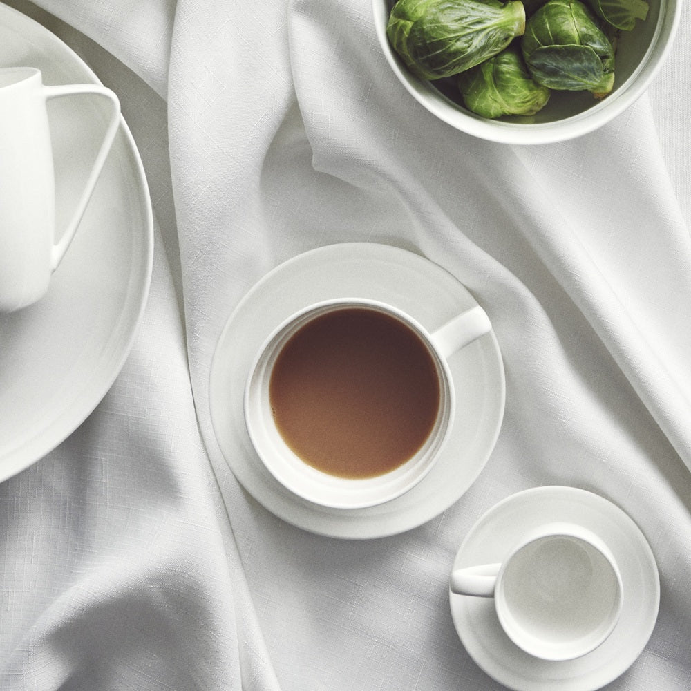 Salt & Pepper Edge Tea Cup & Saucer 280mL